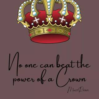 Crown and quotes wallpaper