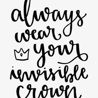 Crown and quotes wallpaper