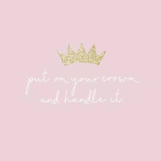 Crown and quotes wallpaper