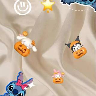 Hello Kitty and Stitch Valentines wallpaper