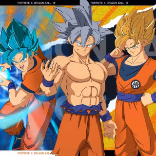 Saiyan Goku Fortnite wallpaper