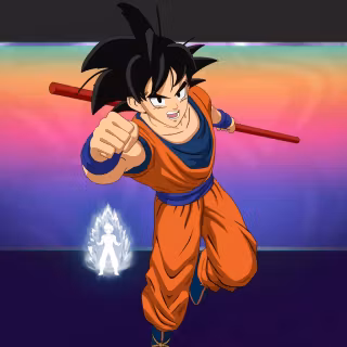 Saiyan Goku Fortnite wallpaper