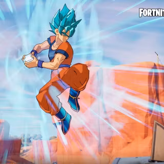 Saiyan Goku Fortnite wallpaper