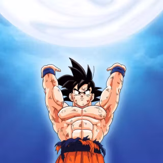 Goku with sword wallpaper