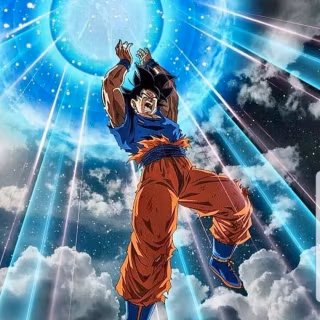 Goku with sword wallpaper