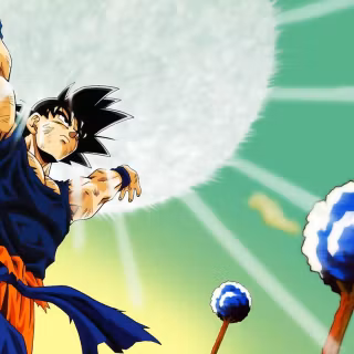 Goku with sword wallpaper