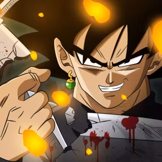 Goku with sword wallpaper