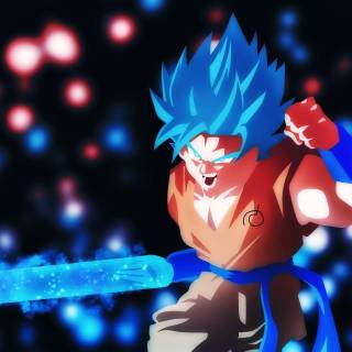 Goku with sword wallpaper