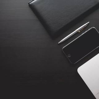 Black office wallpaper