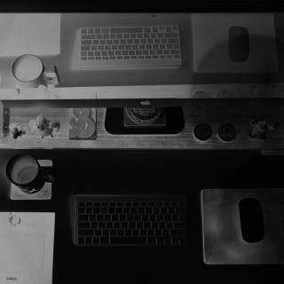 Black office wallpaper