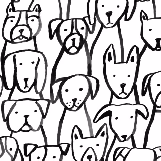 Line puppy wallpaper