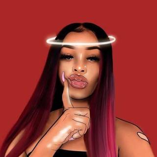 Baddie face wallpaper