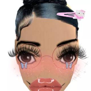 Baddie face wallpaper