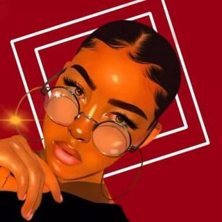 Baddie face wallpaper