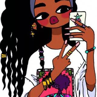 Baddie face wallpaper