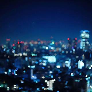 Blurry blue wallpaper