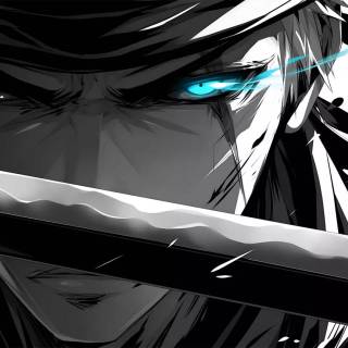 Anime black desktop wallpaper