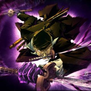 Purple Zoro wallpaper