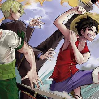 Luffy laptop 4k wallpaper