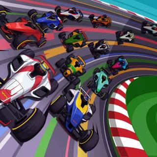 Race track wallpaper
