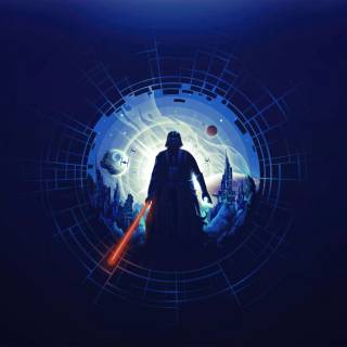 Star Wars minimal 4k wallpaper