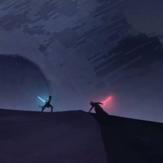 Star Wars minimal 4k wallpaper