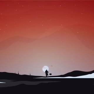 Star Wars minimal 4k wallpaper