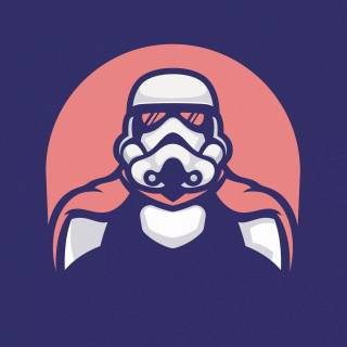 Star Wars minimal 4k wallpaper