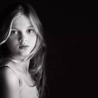 Girl black 4k wallpaper