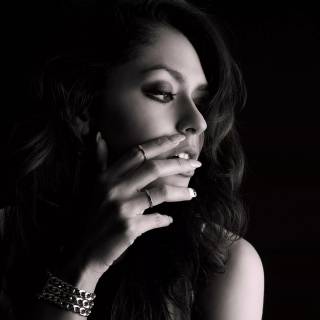 Girl black 4k wallpaper