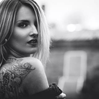 Girl black 4k wallpaper