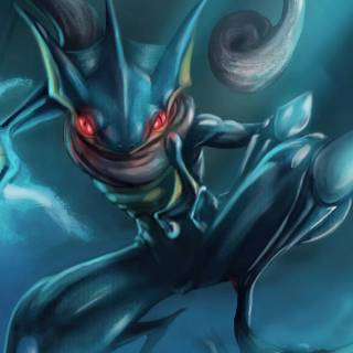 Ash Greninja desktop wallpaper