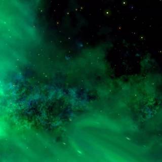 Space green 4k wallpaper