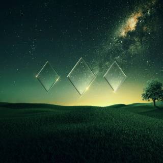 Space green 4k wallpaper