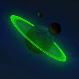 Space green 4k wallpaper