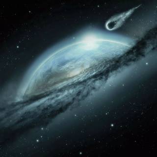 Space green 4k wallpaper