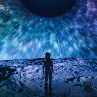 Space green 4k wallpaper