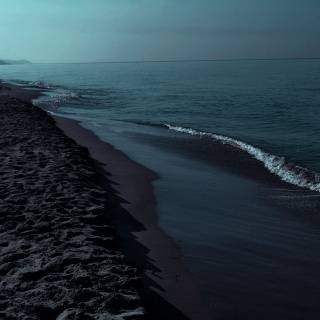 4k night beach wallpaper