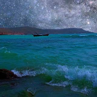 Dark ocean iPhone wallpaper