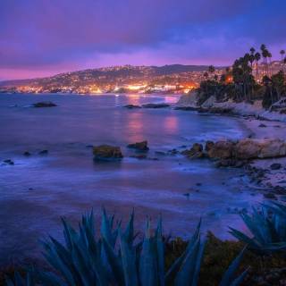 4k night beach wallpaper