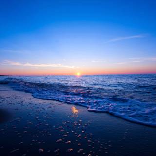 4k night beach wallpaper