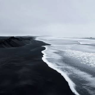 Black wave 4k wallpaper