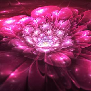 Neon flowers 4k wallpaper