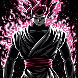 Goku Black Rose iPhone wallpaper