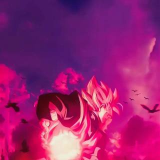 Goku Black Rose iPhone wallpaper
