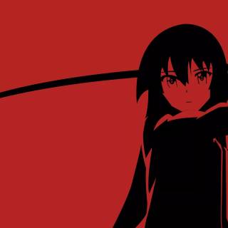 Red and black anime 4k wallpaper