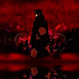 Naruto red cloud wallpaper