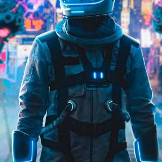 Glowing iPhone wallpaper