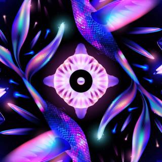 Glowing iPhone wallpaper