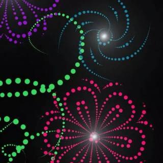 Glowing iPhone wallpaper